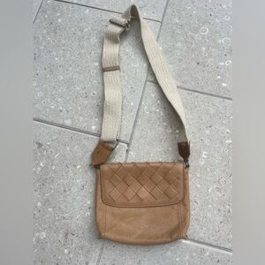 Anthropologie leather cross body bag